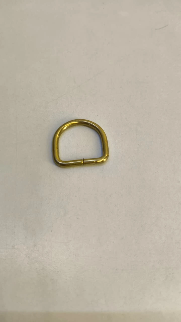 Belt Ring (D ring -1 inch)-golden (pack of 5 piece)