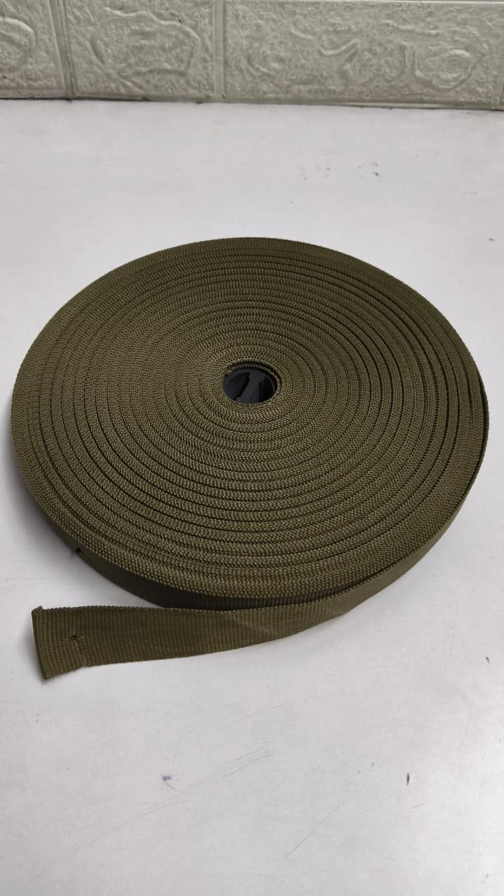 Belt Roll (niwar strip- 1 inch)- dark/olive green (1 roll)