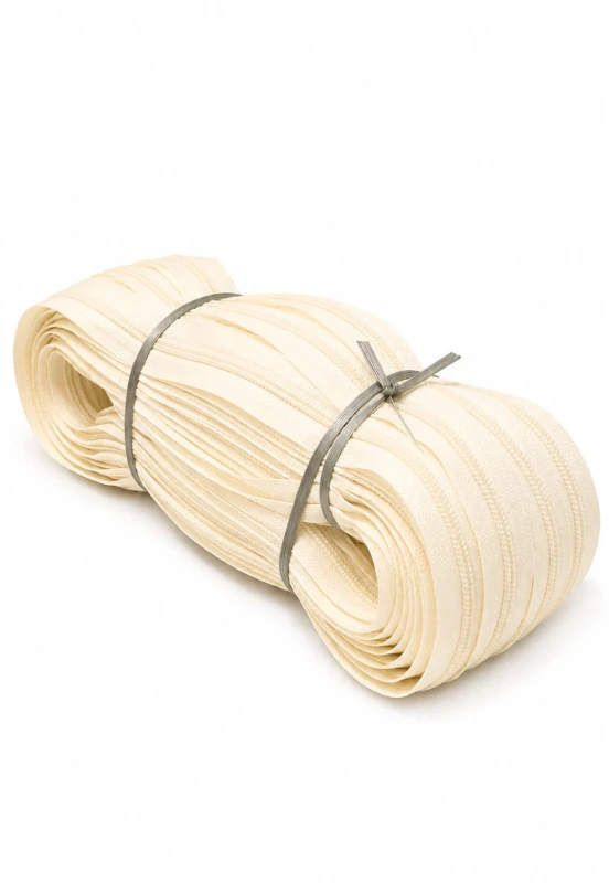 Zip (Chain-5 no.)- cream color (pack of 5 meter)
