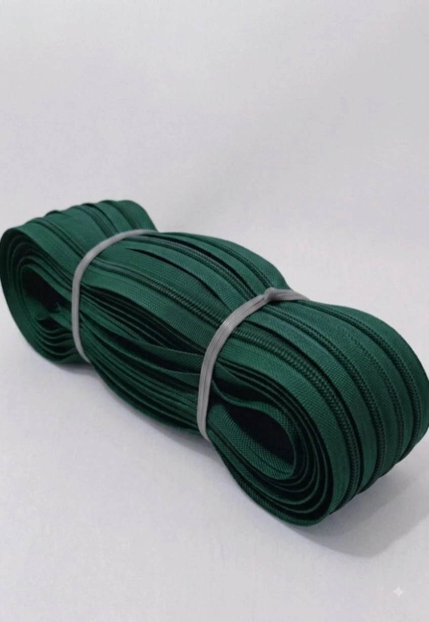 Zip (Chain-5 no.)- dark green (pack of 5 meter)