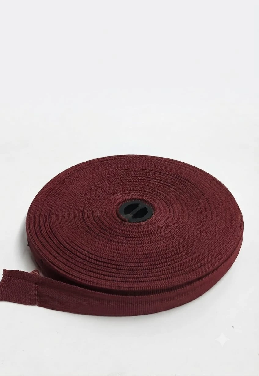 Belt Roll (niwar strip- 1 inch)- wine burgundy (1 roll)