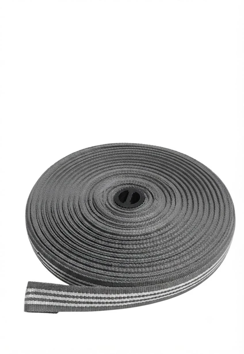 Belt Roll (niwar strip- 1 inch)- grey & white (1 roll)
