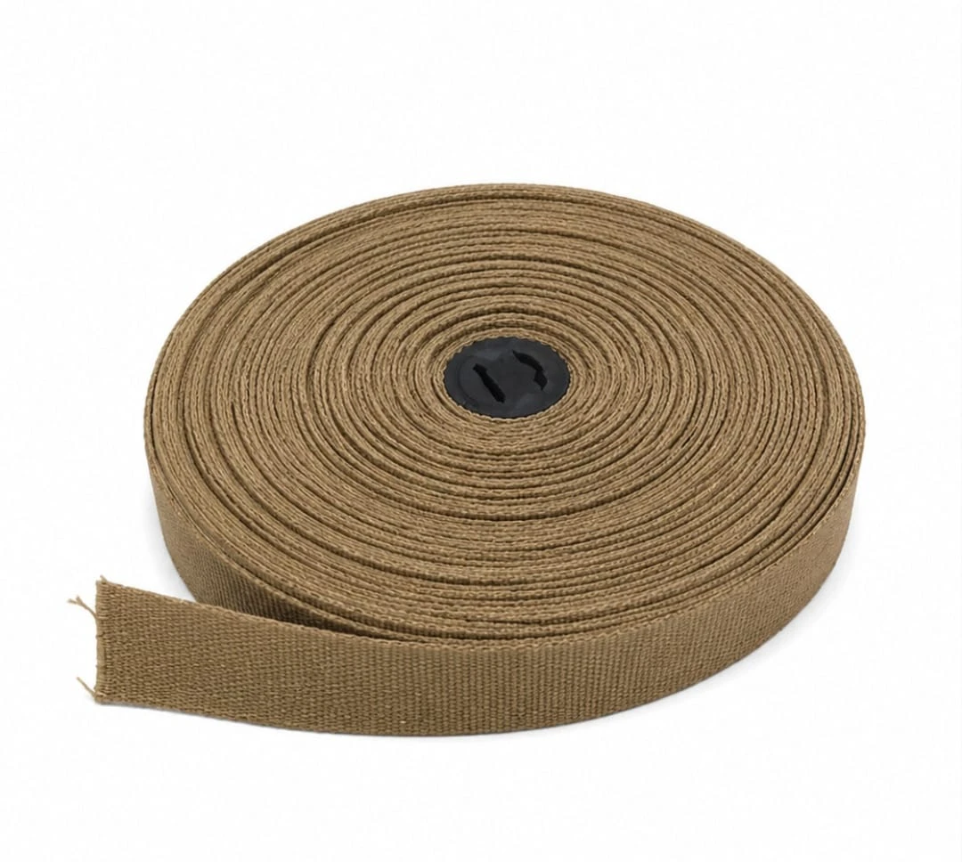 Belt Roll (niwar strip- 1 inch)- khaki brown (1 roll)