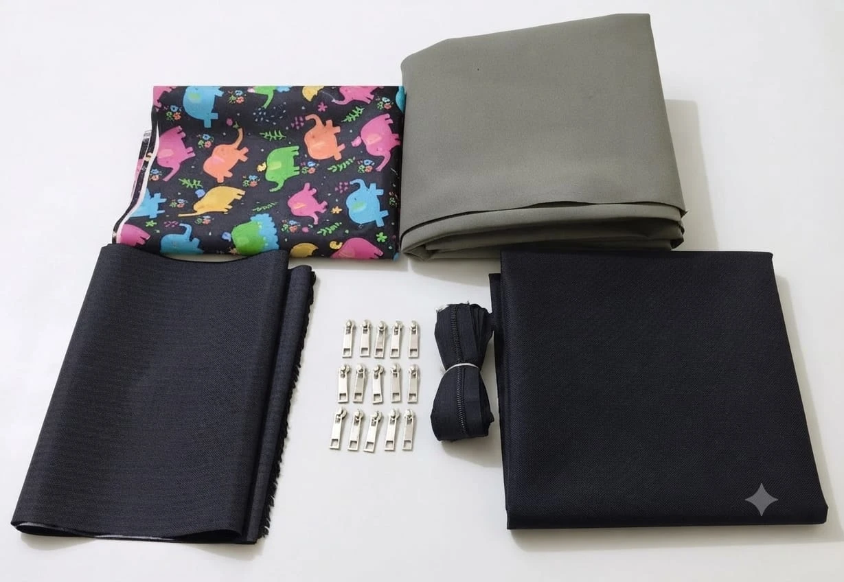Pencil Pouch / Multipurpose Pouch Kit (Pack of 6 Items)