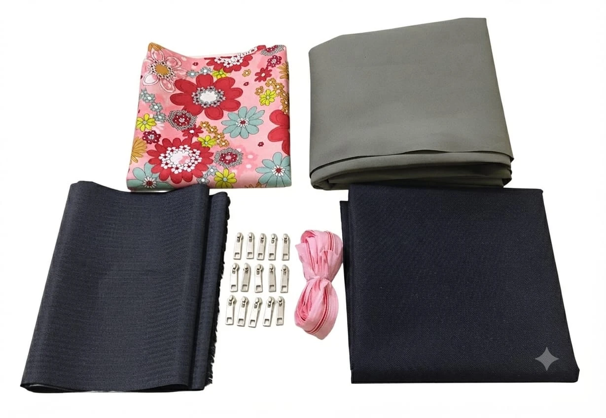Pencil Pouch / Multipurpose Pouch Kit (Pack of 6 Items)