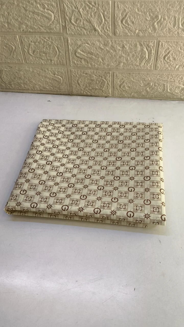 Water resistant Lining (65 inch pana-cream and brown  color)-G print (1 meter)
